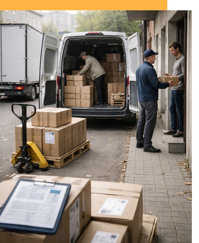 Доставка грузов от двери до двери с таможней от 46220 руб.