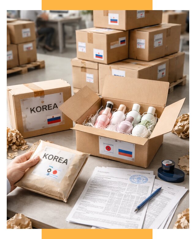 Доставка косметики из Кореи от 8730 р. под ключ | СетСервис-Мнж