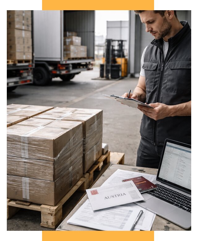 Доставка в Австрию от 66762 р. Логистика и экспорт СетСервис-Мнж